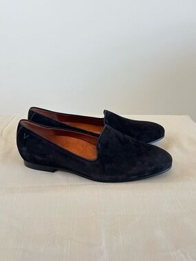 New Vionic Black Suede Slip-On Loafers size 9